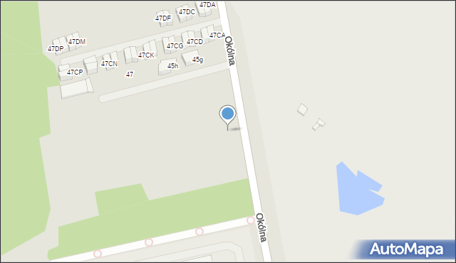 Marki, Okólna, 45du, mapa Marki