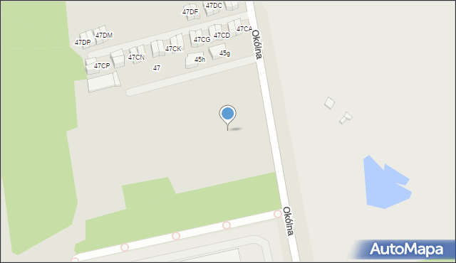 Marki, Okólna, 45dy, mapa Marki