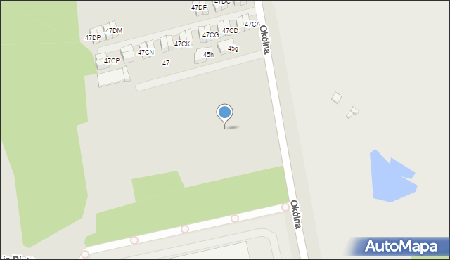 Marki, Okólna, 45dz, mapa Marki