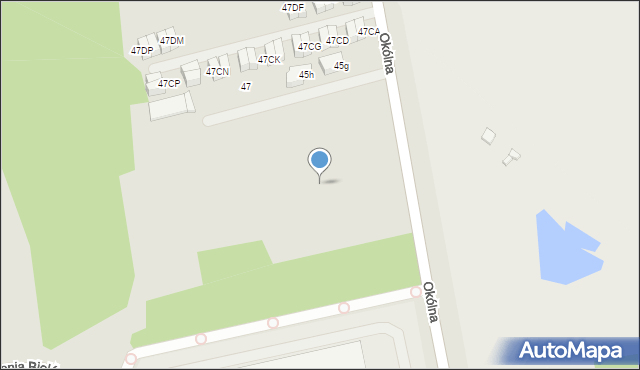 Marki, Okólna, 45e, mapa Marki