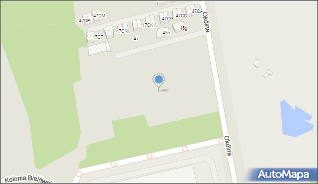 Marki, Okólna, 45eb, mapa Marki