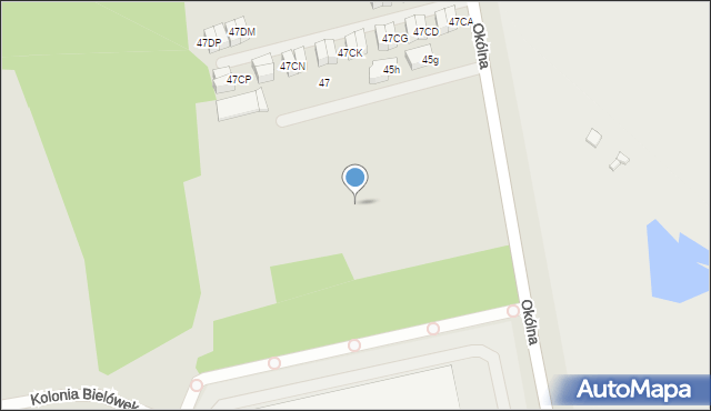 Marki, Okólna, 45ec, mapa Marki