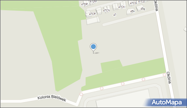 Marki, Okólna, 45ek, mapa Marki