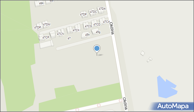 Marki, Okólna, 45ep, mapa Marki