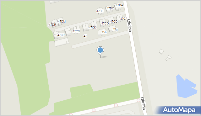 Marki, Okólna, 45et, mapa Marki