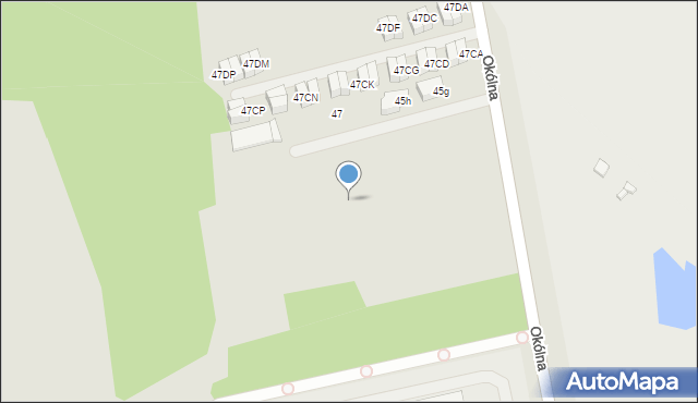 Marki, Okólna, 45ex, mapa Marki