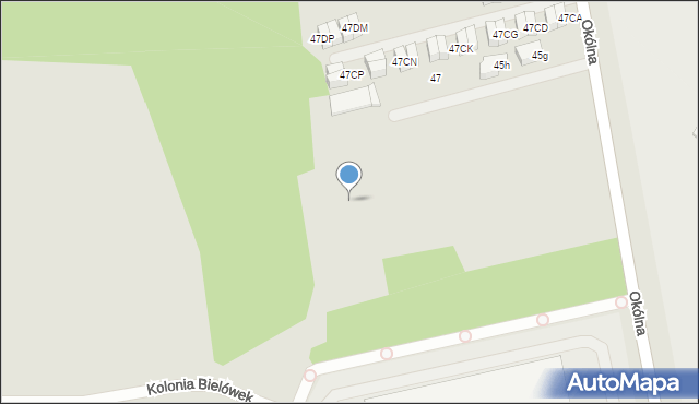 Marki, Okólna, 45fb, mapa Marki