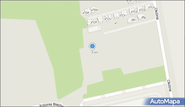 Marki, Okólna, 45fc, mapa Marki