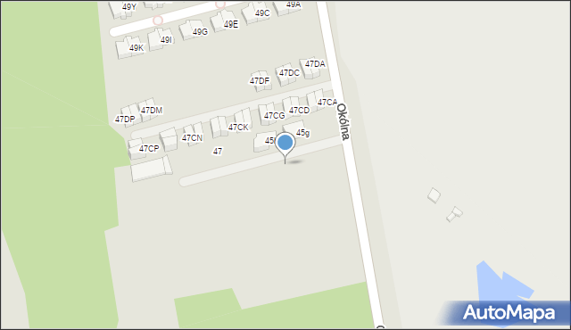 Marki, Okólna, 45fg, mapa Marki