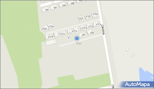 Marki, Okólna, 45fk, mapa Marki