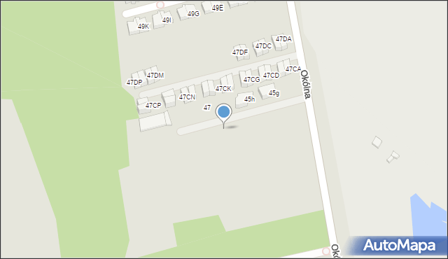 Marki, Okólna, 45fl, mapa Marki