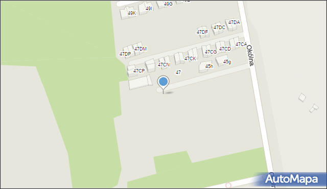 Marki, Okólna, 45fr, mapa Marki