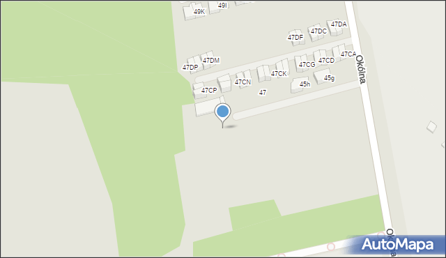 Marki, Okólna, 45ft, mapa Marki