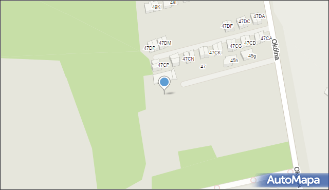 Marki, Okólna, 45fu, mapa Marki