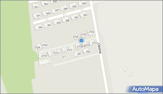 Marki, Okólna, 47CF, mapa Marki
