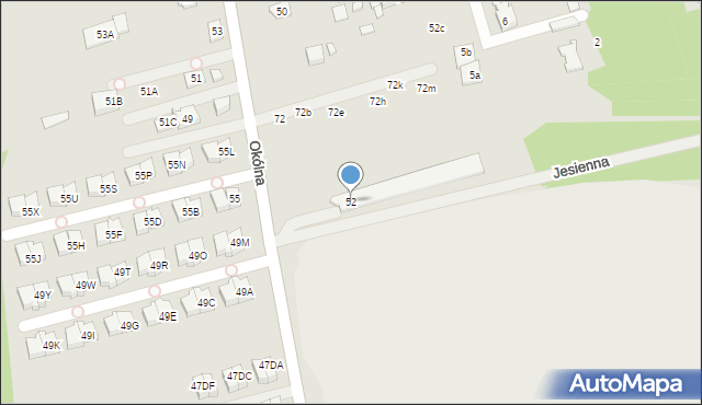 Marki, Okólna, 66, mapa Marki