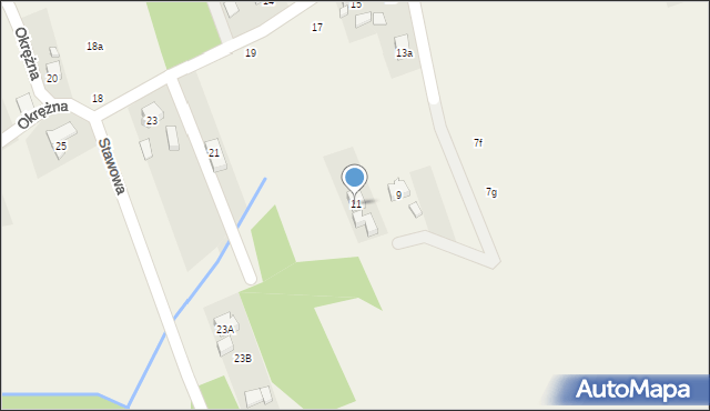 Marklowice, Okrężna, 11, mapa Marklowice