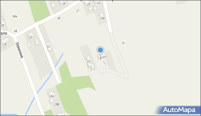 Marklowice, Okrężna, 9, mapa Marklowice