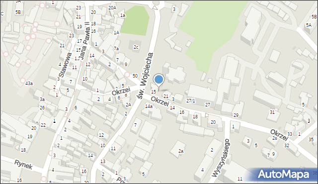 Mikołów, Okrzei Stefana, 19, mapa Mikołów