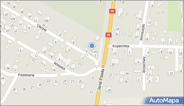 Namysłów, Okrzei Stefana, 2A, mapa Namysłów
