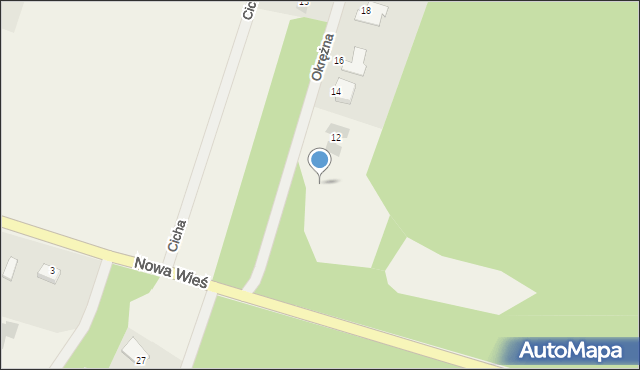 Nowa Wieś, Okrężna, 10, mapa Nowa Wieś