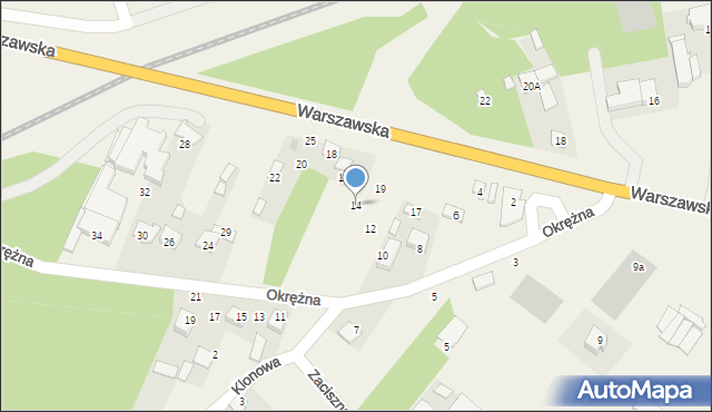 Nowe Opole, Okrężna, 14, mapa Nowe Opole