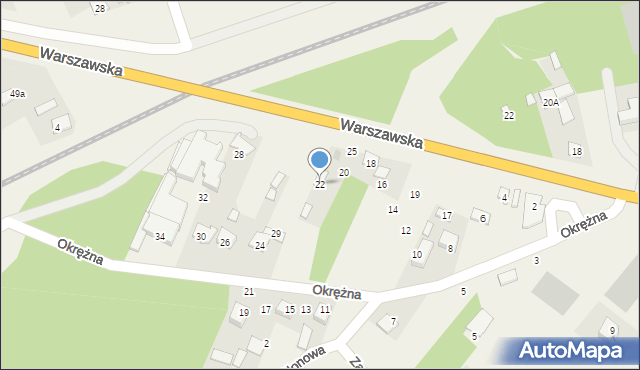 Nowe Opole, Okrężna, 22, mapa Nowe Opole