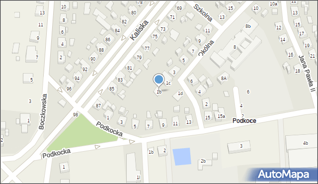 Nowe Skalmierzyce, Okólna, 1b, mapa Nowe Skalmierzyce