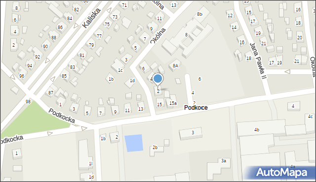 Nowe Skalmierzyce, Okólna, 2, mapa Nowe Skalmierzyce