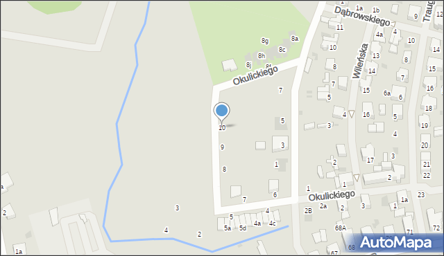 Nowogard, Okulickiego-Niedźwiadka Leopolda, gen., 10, mapa Nowogard