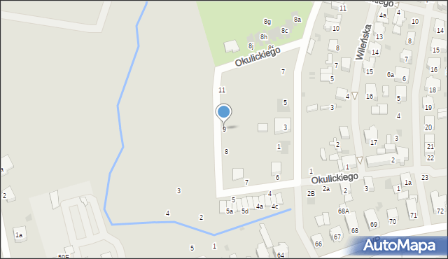 Nowogard, Okulickiego-Niedźwiadka Leopolda, gen., 9, mapa Nowogard
