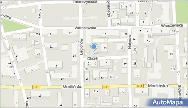 Nowy Dwór Mazowiecki, Okrzei Stefana, 2, mapa Nowy Dwór Mazowiecki