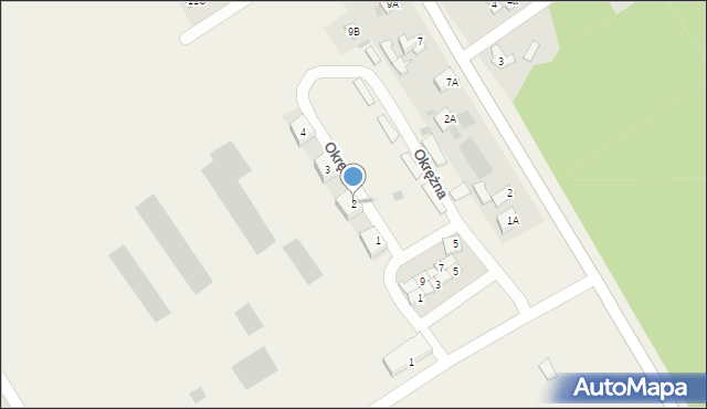 Nowy Modlin, Okrężna, 2, mapa Nowy Modlin