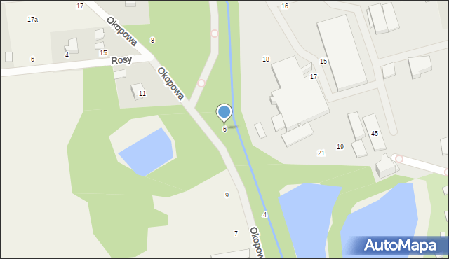 Odrano-Wola, Okopowa, 6, mapa Odrano-Wola