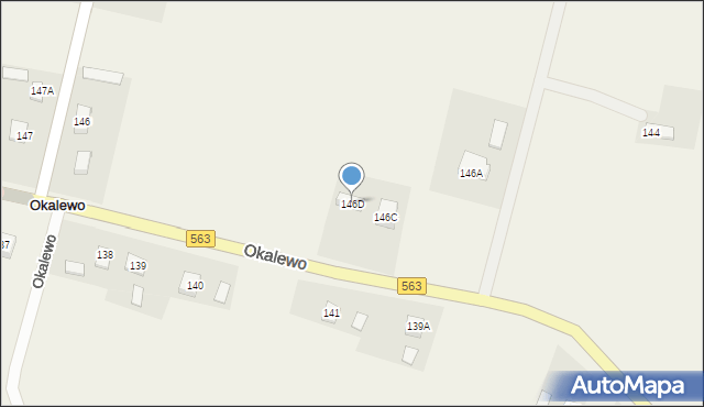 Okalewo, Okalewo, 146D, mapa Okalewo