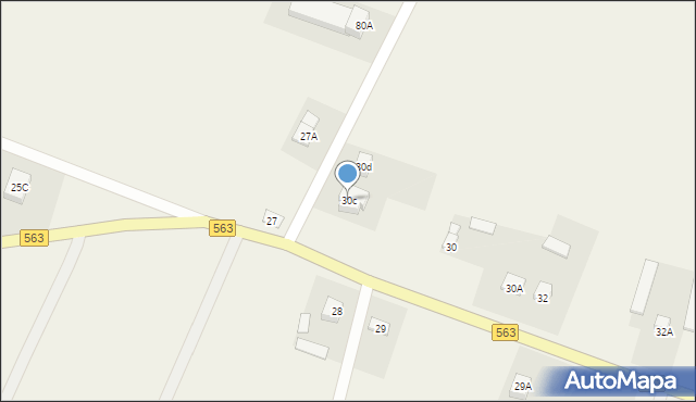 Okalewo, Okalewo, 30c, mapa Okalewo