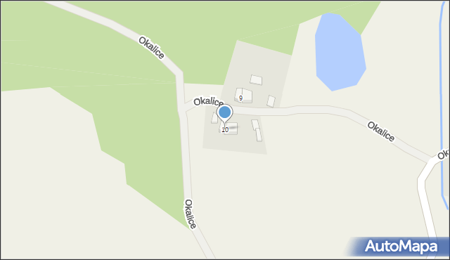 Okalice, Okalice, 10, mapa Okalice