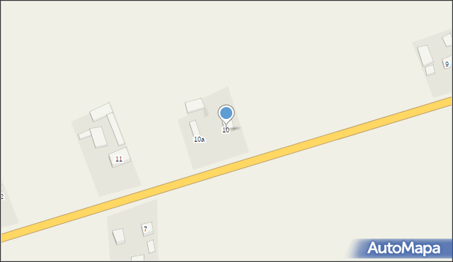 Okaliniec, Okaliniec, 10, mapa Okaliniec