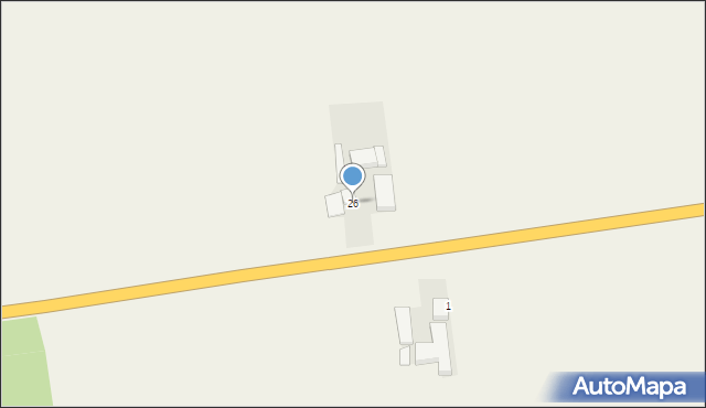 Okaliniec, Okaliniec, 26, mapa Okaliniec