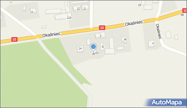 Okaliniec, Okaliniec, 2b, mapa Okaliniec