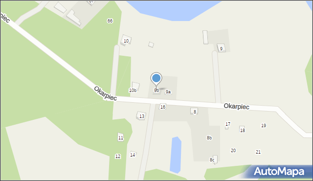 Okarpiec, Okarpiec, 9b, mapa Okarpiec