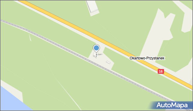 Okartowo-Przystanek, Okartowo-Przystanek, 2, mapa Okartowo-Przystanek