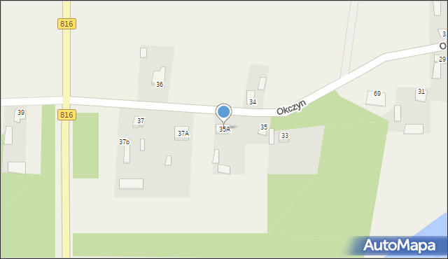 Okczyn, Okczyn, 35A, mapa Okczyn