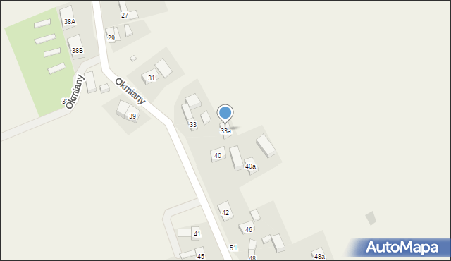 Okmiany, Okmiany, 33a, mapa Okmiany