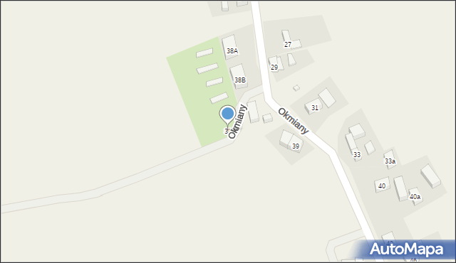 Okmiany, Okmiany, 38, mapa Okmiany