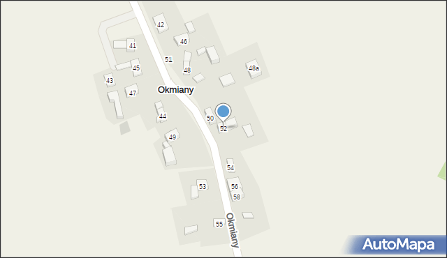 Okmiany, Okmiany, 52, mapa Okmiany