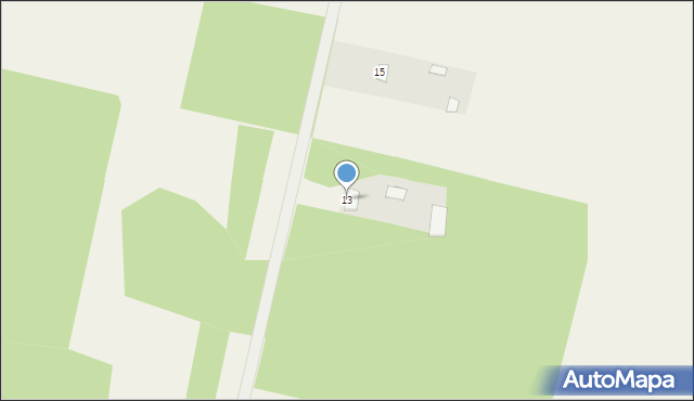 Okniny-Podzdrój, Okniny-Podzdrój, 13, mapa Okniny-Podzdrój