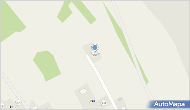 Okonin, Okonin, 108, mapa Okonin