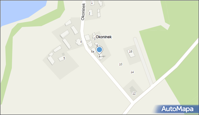 Okoninek, Okoninek, 7, mapa Okoninek