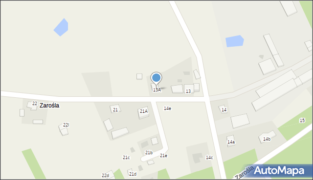 Okoniny Nadjeziorne, Okoniny Nadjeziorne, 13A, mapa Okoniny Nadjeziorne
